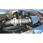 Volant 25743 Volant air intake systems utilize a high-velocity venturi filter adapter which provides a smooth transition through the MAF sensor into the intake tube for a much needed airflow improvement over the factory rubber tubing and resonator box.