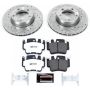 PowerStop K1698-26 Z26 Street Performance Ceramic Brake Pad and Drilled & Slotted Rotor Kit
