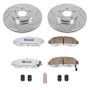 PowerStop K2309-26 Z26 Street Performance Ceramic Brake Pad and Drilled & Slotted Rotor Kit
