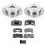 PowerStop KCOE5499 OE Stock Replacement Low-Dust Ceramic Brake Pad, Rotor and Caliper Kit