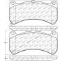 Stoptech 309.13650 Performance 08-09 Lexus IS F Front Brake Pads