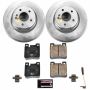 PowerStop CRK6718 Genuine Geomet Coated Rotor and Carbon-Fiber Ceramic Brake Pad Kit