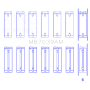 King BMW M51/M57 (Size STD) Main Bearing Set