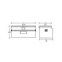 Tradesman Aluminum Flush Mount Truck Tool Box Full/Wide (36in.) - Brite
