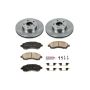 PowerStop KOE445 OE Stock Replacement Low-Dust Ceramic Brake Pad and Rotor Kit