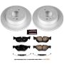 PowerStop CRK7008 Genuine Geomet Coated Rotor and Carbon-Fiber Ceramic Brake Pad Kit