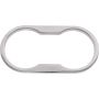 Kentrol 30002 07-10 Wrangler JK Jeep Cup Holder Bezel - Polished Silver