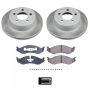 PowerStop SC2152 Semi-Coated Rotor and Low-Dust Ceramic Brake Pad Kit