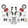 Wilwood 140-13377-R Dynapro Dust-Boot Front Kit 11.00in Red 74-80 Pinto/Mustang II Disc Spindle only