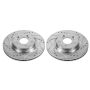 PowerStop JBR1555XPR PowerStop Evolution Performance Drilled, Slotted & Plated Brake Rotor Pair