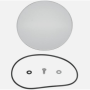 CRG Constructors GK-100 CRG 3 in. Round Replacement Glass Kit