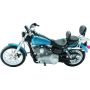 Mustang Motorcycle 79346 Mustang 06-17 Harley Dyna Wide Touring Solo Seat w/Driver Backrest w/Studs - Black