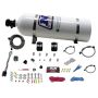 Nitrous Express 20915E85-15 E85 UNIVERSAL SYSTEM FOR EFI (SINGLE NOZZLE APPLICATION) WITH 15LB BOTTLE