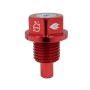 NRG Magnetic Oil Drain Plug M14X1.5 Acura/Honda/Mazda/Mitsubishi - Red