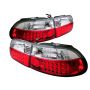 SPYDER 5004741 LED Tail Lights - Red Clear