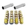 McGard (65557GDC 12X1.5 MCG 5 LUG SPLINEDRIVE KIT, GOLD W/WHL LKS CLAMSHELL)