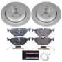 PowerStop ESK2970 Genuine Geomet Coated Rotors, ECE-R90 Brake Pads + Hardware Kit