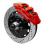 Wilwood 140-15951-DR AERO6 Front Truck Kit 14.00in Red 88-98 GMC Truck C1500/C2500