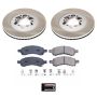 PowerStop SC5405 Semi-Coated Rotor and Low-Dust Ceramic Brake Pad Kit
