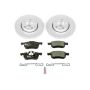 PowerStop ESK3004 Genuine Geomet Coated Rotors, ECE-R90 Brake Pads + Hardware Kit