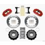 Wilwood 140-11963-R Narrow Superlite 6R Front Hat Kit 12.88in Red 93-96 Mazda RX7
