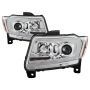 SPYDER 5085801 Light Bar Projector Headlights - Chrome