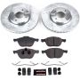 PowerStop K1377 Z23 Daily Driver Carbon-Fiber Ceramic Brake Pad and Drilled & Slotted Rotor Kit