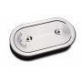 EDELBROCK EDE1235 Oval Air Cleaner for Dual Quads
