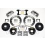 Wilwood 140-9219-P Narrow Superlite 4R Rear P-Brk Kit 12.88in Polished Big Ford New Style 2.50in Offset