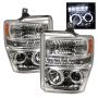 SPYDER 5010582 Projector Headlights - LED Halo - Chrome