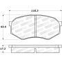 Stoptech 309.04330 Sport Brake Pads w/Shims and Hardware - Front