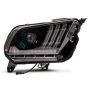 Raxiom 426685 10-12 Ford Mustang LED Projector Headlights SEQL Turn Signals- Blk Housing (Clear Lens)