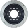 Stoptech 127.44128L Power Slot 03-09 Toyota 4 Runner / 03-09 Lexus GX470 Drilled & Slotted Left Rear Rotor
