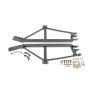 BMR Suspension SFC019H BMR 93-02 F-Body Non-Convertible Bolt-On 4-Point Subframe Connectors - Black Hammertone