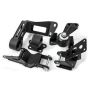 Innovative Mounts 90950-75A Innovative 05-12 Lotus ELISE/EXIGE K-Series Black Steel Mounts 75A Bushings