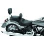 Mustang Motorcycle 79454 Mustang 06-15 Yamaha Roadliner, Stratoliner Wide Touring Solo Seat w/ Driver Backrest - Black