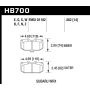 Hawk Performance HB700N.562 HP Plus Disc Brake Pad