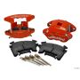 Wilwood 140-12099-R D154 Front Caliper Kit - Red 1.62 / 1.62in Piston 1.04in Rotor