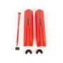 Daystar KU20030REA 2.0 Shock Guard Pair - Red - Fits /Procomp/Tuff Country/Rancho/Skyjacker Shocks