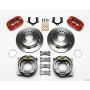 Wilwood 140-11386-R Dynapro Low-Profile 11.00in P-Brake Kit - Red Mopar/Dana 2.50in Off w/Snap Ring Brng