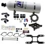 Nitrous Express 66042-15 4150 DUAL STAGE BILLET CROSSBAR, (50-300 & 100-500HP) WITH 15LB BOTTLE.