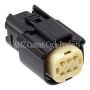 NAMZ NM-33472-0601 07-23 Molex MX-150 6-Position Female Connector R Side Handlebar Control - Black (HD 72414-07BK)