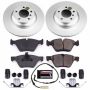 PowerStop CRK3077 Genuine Geomet Coated Rotor and Carbon-Fiber Ceramic Brake Pad Kit