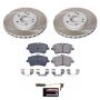 PowerStop SC6702 Semi-Coated Rotor and Low-Dust Ceramic Brake Pad Kit