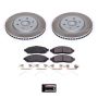 PowerStop SC142 Semi-Coated Rotor and Low-Dust Ceramic Brake Pad Kit