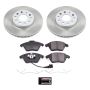 PowerStop SC4623 Semi-Coated Rotor and Low-Dust Ceramic Brake Pad Kit