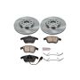 PowerStop KOE2963 OE Stock Replacement Low-Dust Ceramic Brake Pad and Rotor Kit