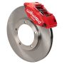 Wilwood 140-16946-R 69-74 Porsche 911 Front Powerlite Brake Kit 3in MT Plain Face - Red
