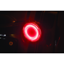Kuryakyn 2906 Tracer L.E.D. Rear Turn Signal Insert Red Light Red Lens 1157