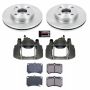 PowerStop KCOE4933 OE Stock Replacement Low-Dust Ceramic Brake Pad, Rotor and Caliper Kit
